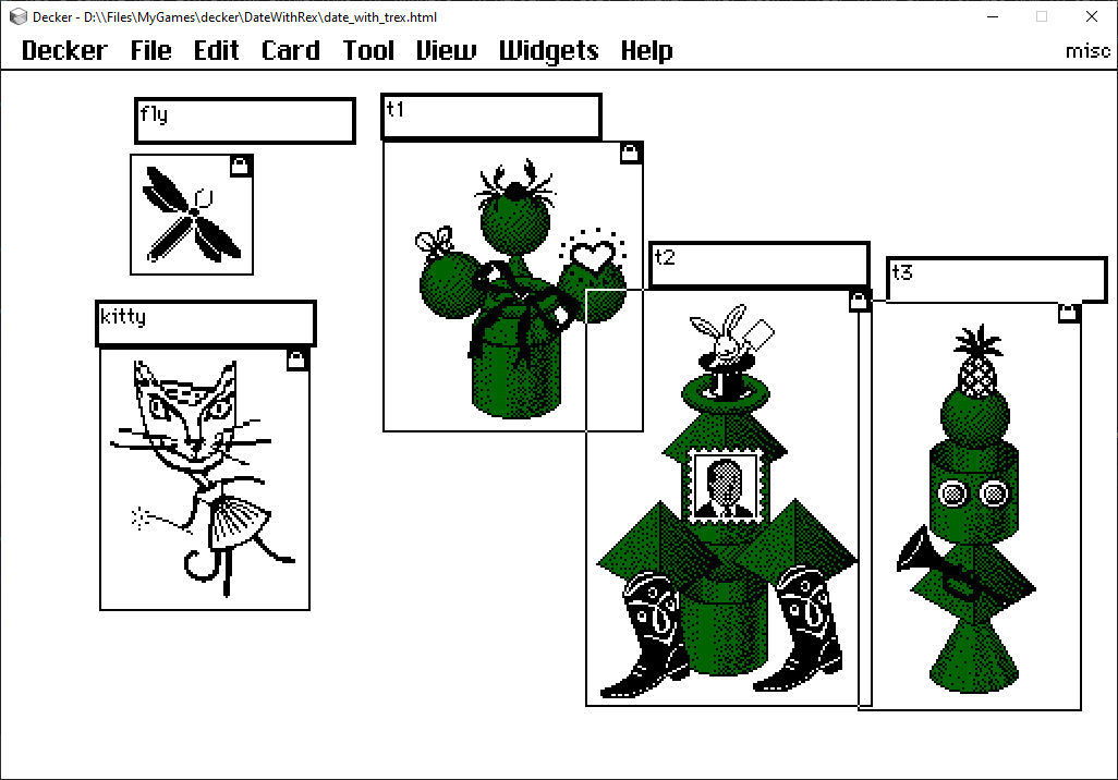 Character sheet for misc sprites